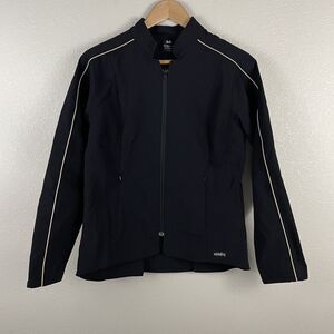 Kerrits Womens M Black Full Zip Nylon Blend Long Sleeve Equestrian Jacket